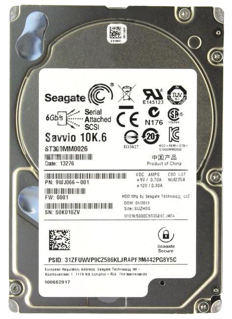 ST300MM0026 Seagate Savvio 10K.6 300GB 10000RPM SAS 6Gbps 64MB Cache (512n) 2.5-inch Internal Hard Drive