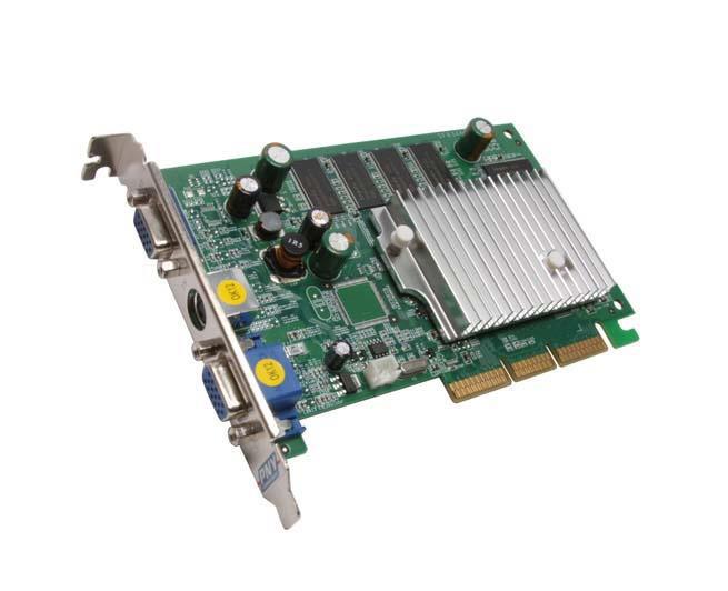 VCGFX522AEB PNY GeForce FX 5200 256MB 128-Bit DDR Dual D-Sub/ S-Video Out AGP 8X Video Graphics Card