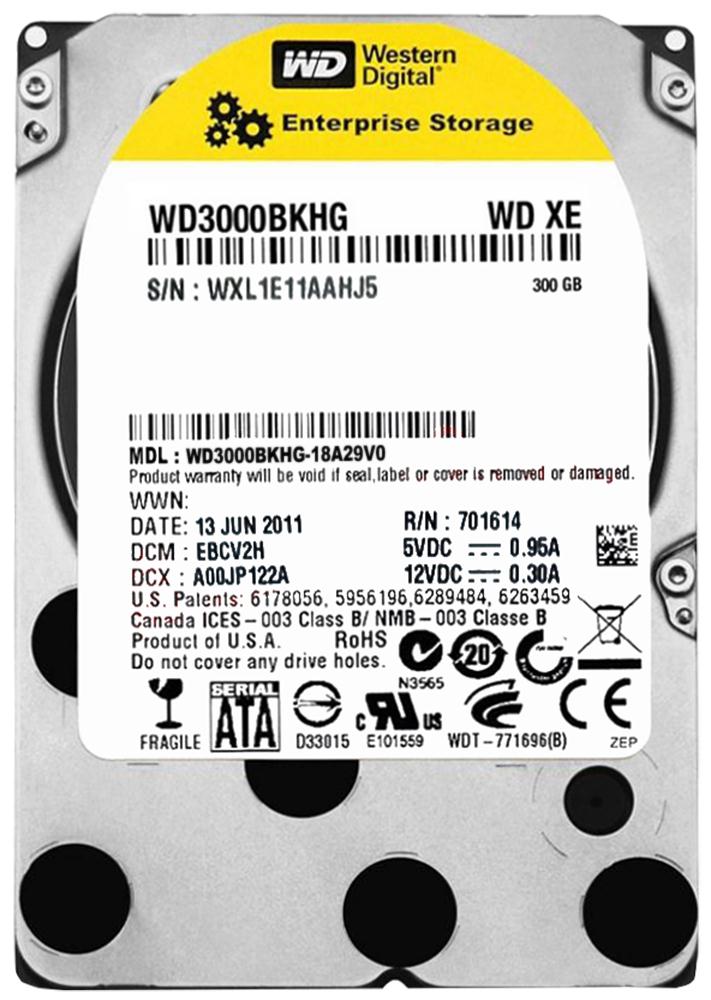 WD3000BKHG Western Digital S25 300GB 10000RPM SAS 6Gbps 32MB Cache 2.5-inch Internal Hard Drive