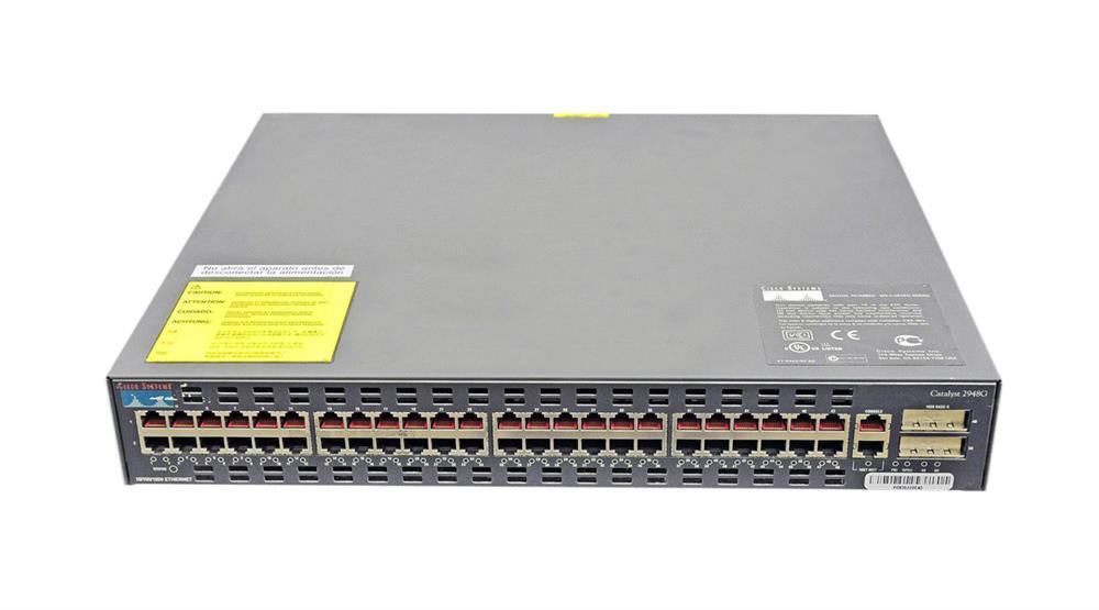 WS-C2948G-GE-TX Cisco Catalyst 2948G-GE-TX 1Gbps 48-Ports Switch Ethernet 10/100/1000 4SFP (Refurbished)