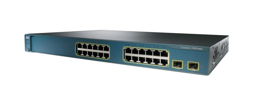 WS-C3560E-24PDE-RF Cisco Catalyst 3560E-24PD-E Multi-layer Ethernet Switch with PoE 2 x X2 24 x 10/100/1000Base-T LAN (Refurbished)