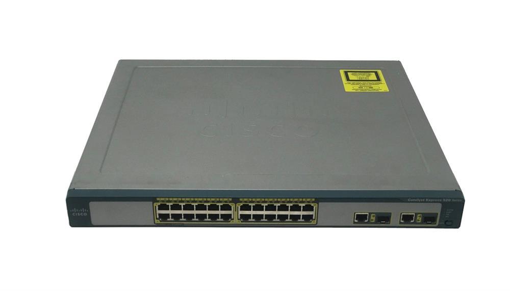 WS-CE520-24PC-K9 Cisco 24-Ports 10/100 POE + 2-Port 1000BT/SFP Switch (Refurbished)
