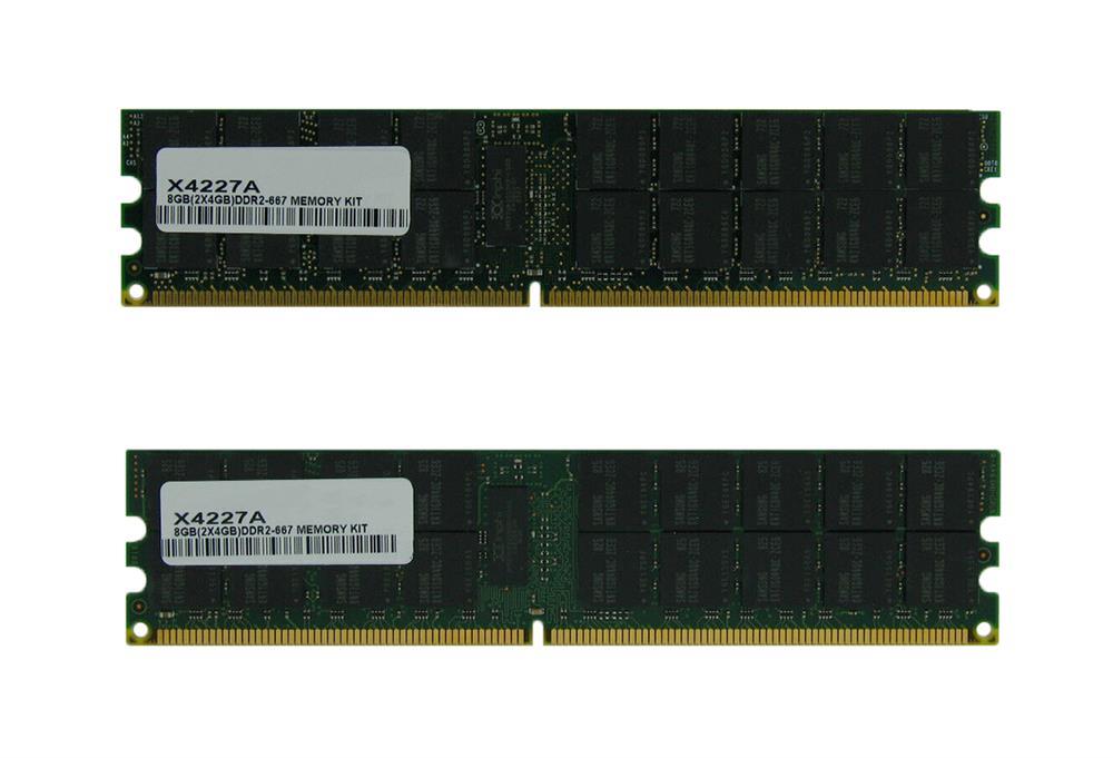 X4227AZF Sun 8GB Kit (2 X 4GB) PC2-5300 DDR2-667MHz ECC Registered CL5 240-Pin DIMM Memory for Netra X4100/X4200 M2
