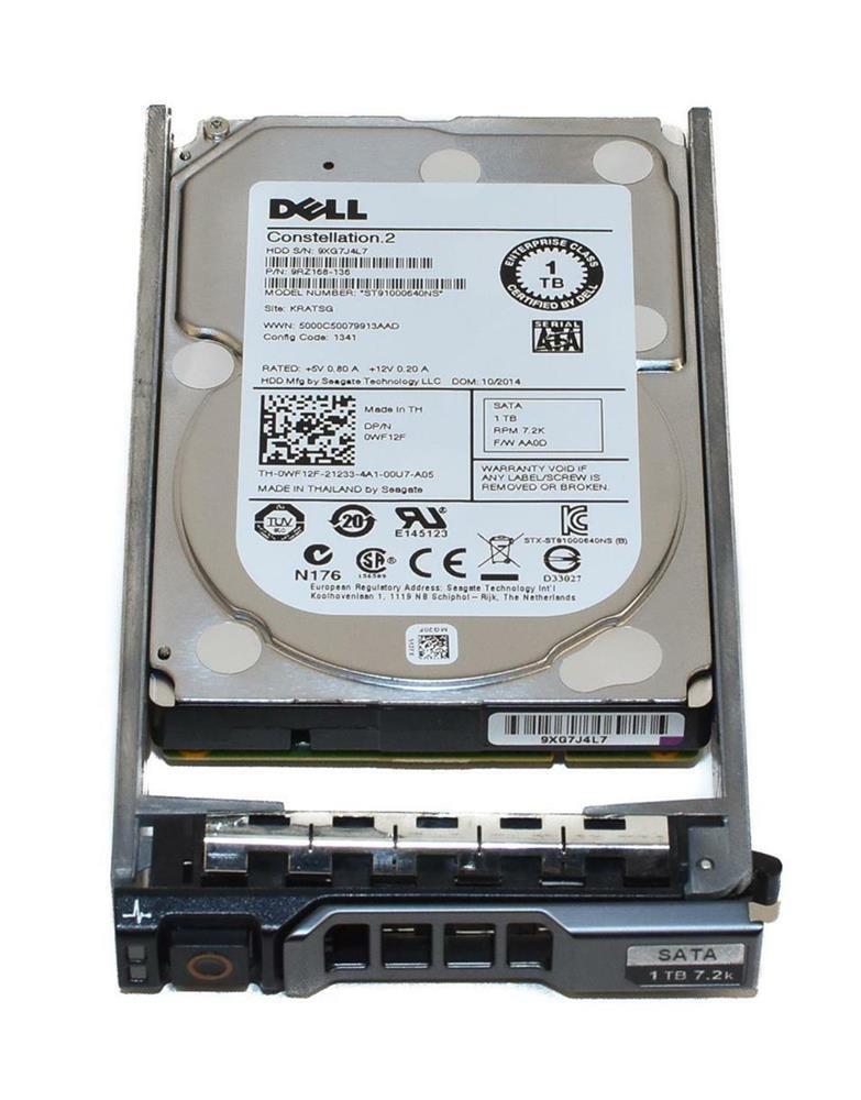 XN187 Dell 1TB 7200RPM SATA 3Gbps 32MB Cache 3.5-inch Internal Hard Drive
