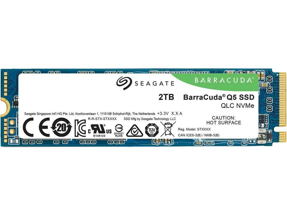 ZP2000CV3A001 Seagate Barracuda Q5 2TB QLC PCI Express 3.0 x4 NVMe M.2 2280 Internal Solid State Drive (SSD)
