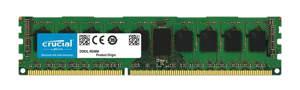 CT8G3ERSLS4160B.18FN Crucial 8GB PC3-12800 DDR3-1600MHz Registered ECC CL11 240-Pin DIMM 1.35V Low Voltage Single Rank Memory Module