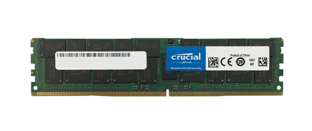 CT64G4LFQ424A.36DA1 Crucial 64GB PC4-19200 DDR4-2400MHz Registered ECC CL17 288-Pin LRDIMM 1.2V Quad Rank Memory Module