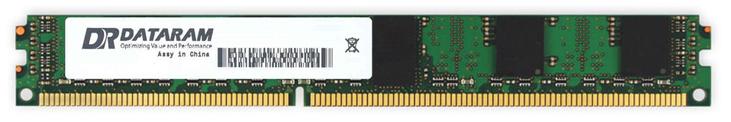 DRIHS22LS/8GB Dataram 8GB PC3-10600 DDR3-1333MHz ECC Registered CL9 240-Pin DIMM 1.35V Low Voltage Very Low Profile (VLP) Single Rank Memory Module