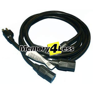 40079 Dell AC Power Cord 2 way Splitter