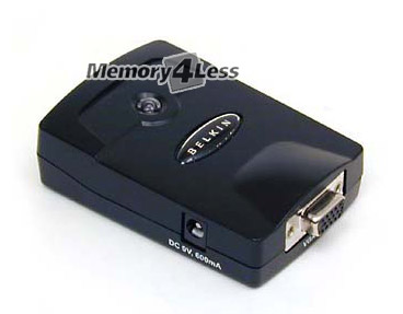 F1D088 Belkin OmniView Monitor Extender 1 x HD-15 Female 1 x HD-15 Male Black