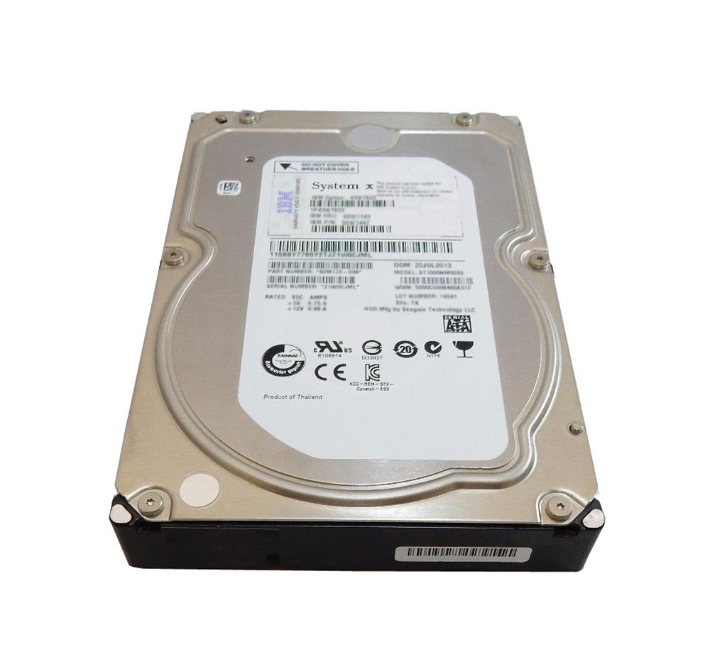01EJ857 IBM 8TB 7200RPM SAS 12Gbps 3.5-inch Internal Hard Drive for Storage V3700 V2