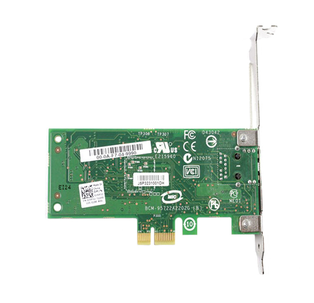 0D765K Dell Broadcom 5722 Single-Port 1Gbps Gigabit Ethernet Low Profile Network Interface Card