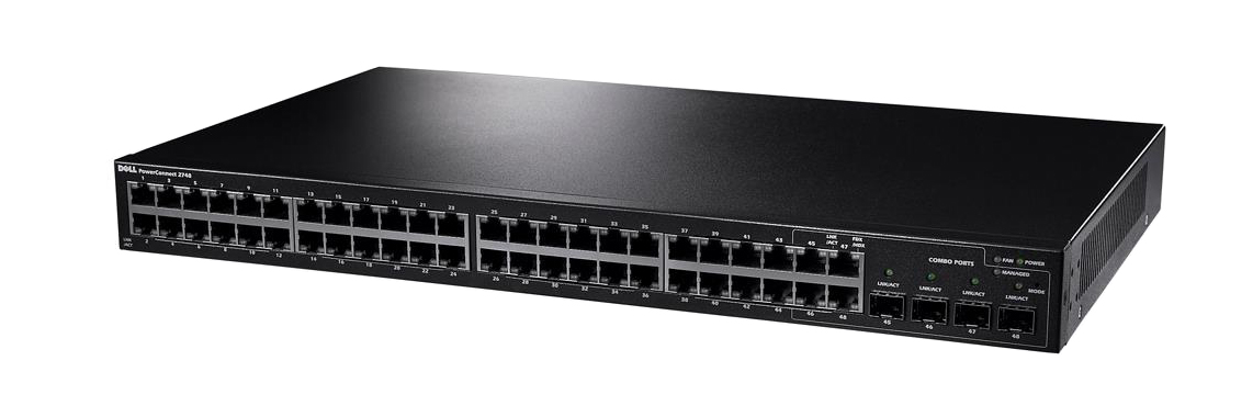 0UY486 Dell PowerConnect 2748 48-Ports Gigabit Ethernet Managed Switch (Refurbished)