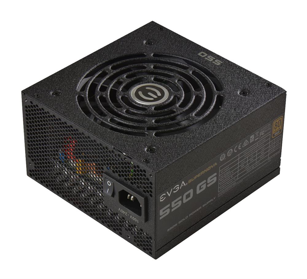 220-GS-0550-V1 EVGA SuperNOVA 550 GS 550-Watts 12V 45A 80 Plus Gold Power Supply