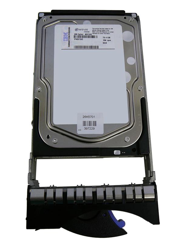 26K5701 IBM 73.4GB 15000RPM SAS 3Gbps Hot Swap 3.5-inch Internal Hard Drive with Tray for System x3650