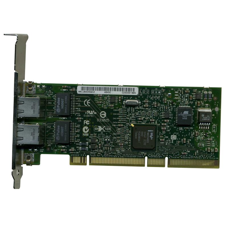 313559-001 HP Dual-Ports RJ-45 1Gbps 10Base-T/100Base-TX/1000Base-T Gigabit Ethernet PCI-X Server Network Adapter