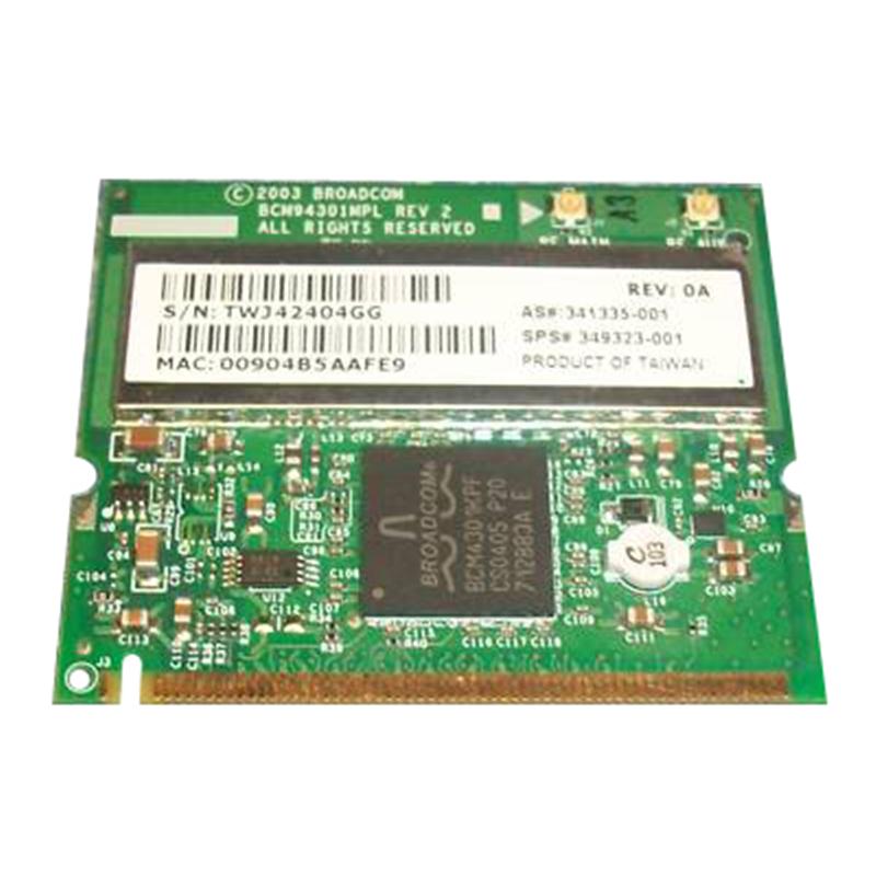 341335-001N HP Mini PCI 54G WiFi 802.11b/g Wireless LAN (WLAN) Network Interface Card for HP NX9010 Notebook