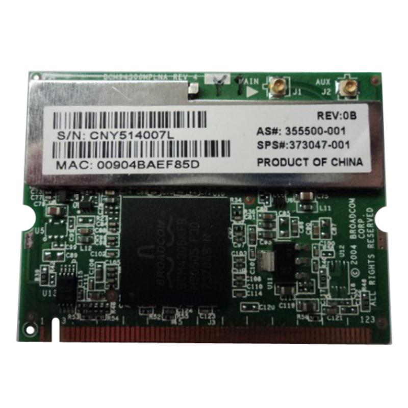 355500-001N HP Mini PCI 54G 802.11b/g High Speed Wireless LAN (WLAN) Network Interface Card for HP Pavilion Notebook PCs