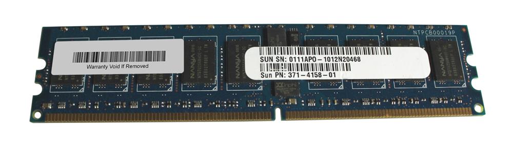 371-4158 Sun 2GB PC2-5300 DDR2-667MHz ECC Registered CL5 240-Pin DIMM Dual Rank Memory Module