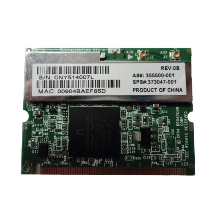 373047-001N HP Mini PCI 54G 802.11b/g High Speed Wireless LAN (WLAN) Network Interface Card for Pavilion Notebook PCs