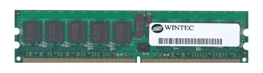 39C737282B Wintec 1GB PC2-5300 DDR2-667MHz ECC Registered CL5 240-Pin DIMM Single Rank Memory Module
