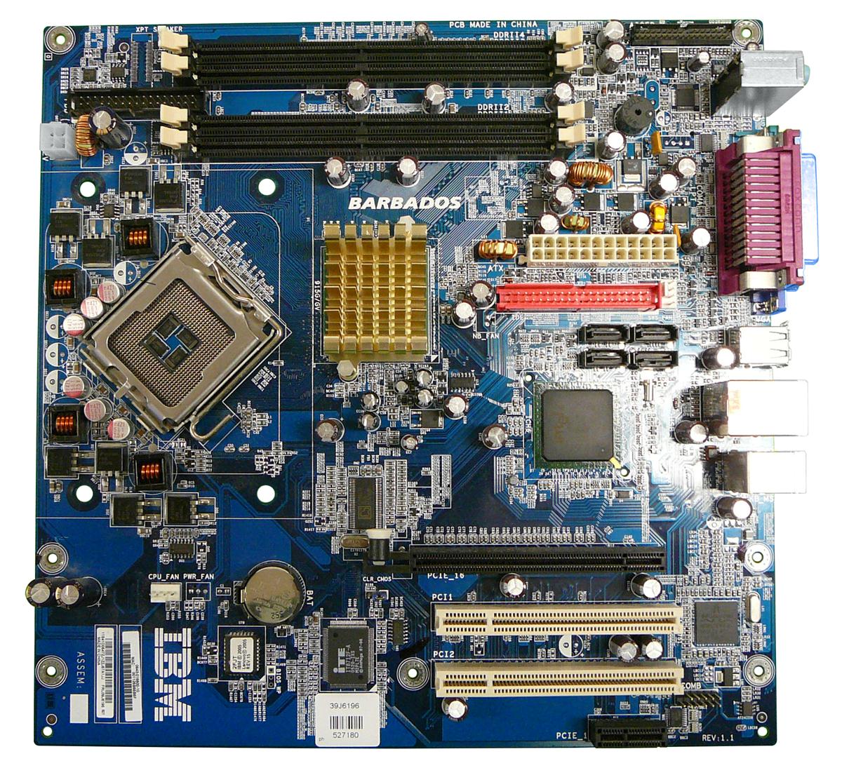 39J6196 IBM System Board (Motherboard) for ThinkCentre A51 (Refurbished)