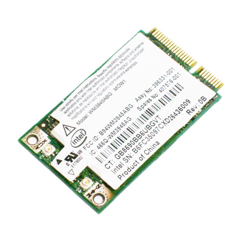407576-001 HP Broadcom 3945ABG Mini PCI-Express 802.11a/b/g Wireless LAN (WLAN) Network Interface Card for 6910