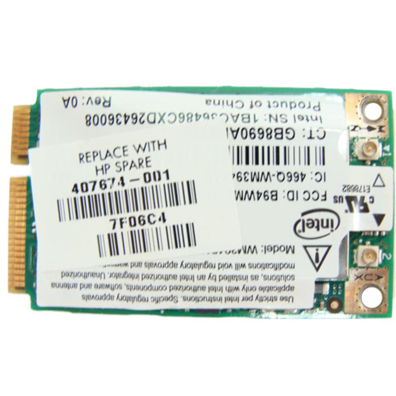 407674-001 HP Broadcom 3945ABG Mini PCI-Express 802.11a/b/g Wireless LAN (WLAN) Network Interface Card for NC2400 and Pavilion dv6000 Series