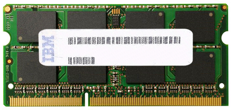 41R0636 IBM Lenovo 4GB PC3-8500 DDR3-1066MHz non-ECC Unbuffered CL7 204-Pin SoDimm Single Rank Memory Module