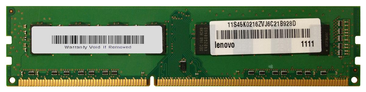 45K0216 IBM 4GB PC3-10600 DDR3-1333MHz non-ECC Unbuffered CL9 240-Pin DIMM Dual Rank Memory Module