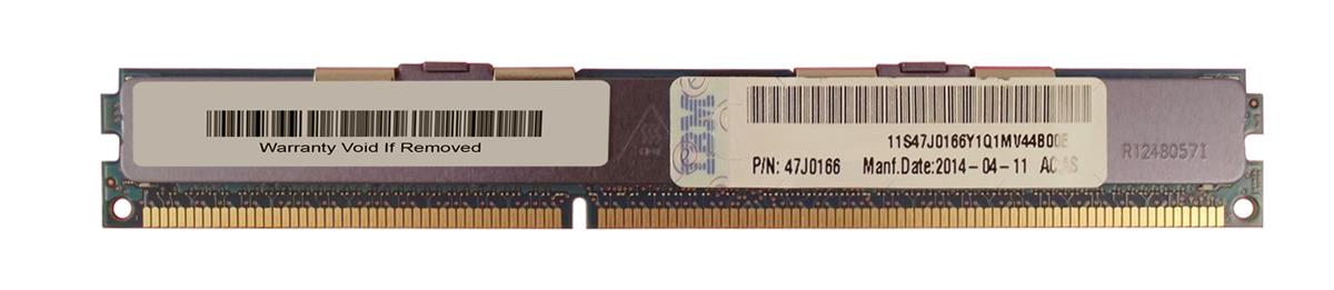 47J0166 IBM 8GB PC3-12800 DDR3-1600MHz ECC Registered CL11 240-Pin DIMM Very Low Profile (VLP) Dual Rank Memory Module