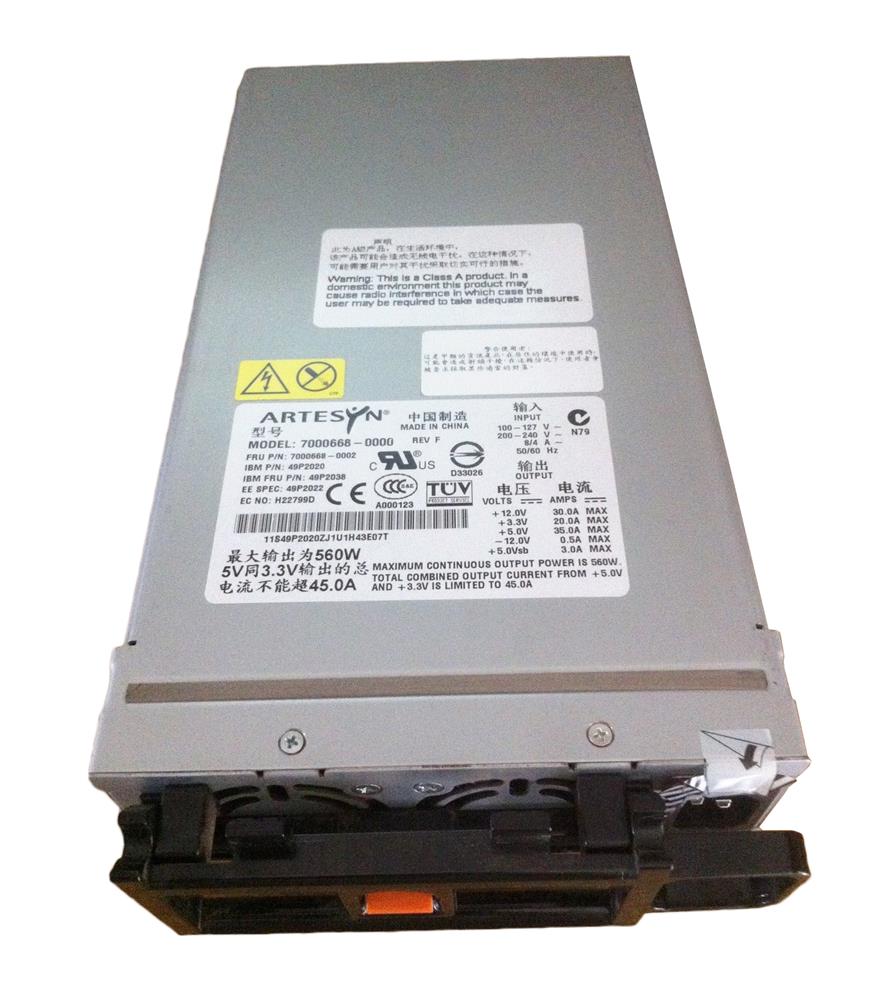 49P2020 IBM 560-Watts Redundant Hot Swap Power Supply for System x235