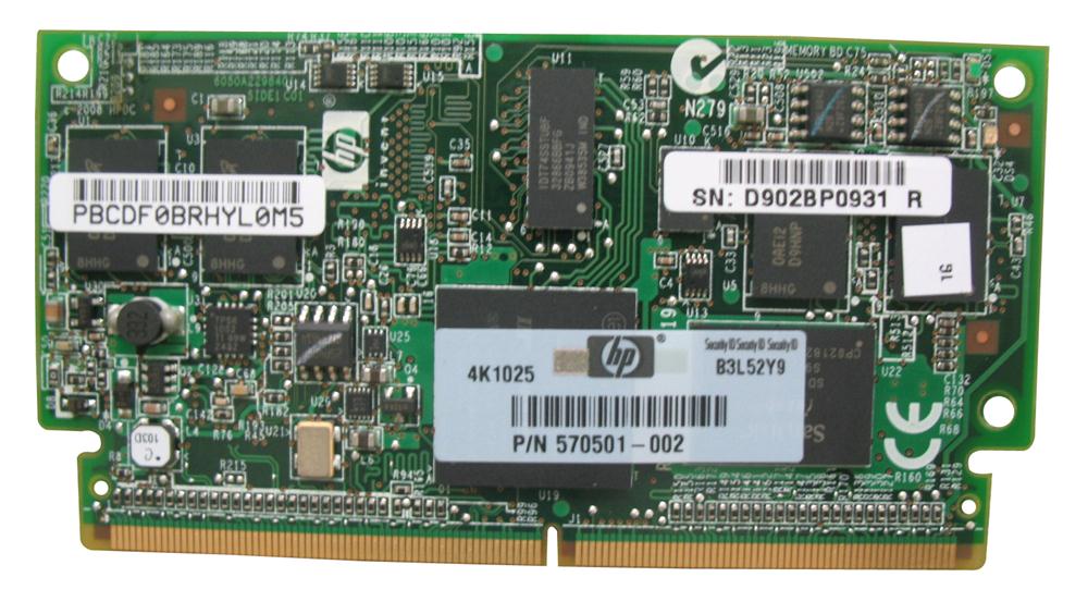 570501-002 HP 1GB FBWC (Flash Backed Write Cache) Memory Module for Smart Array P212/P410/P411 Controller