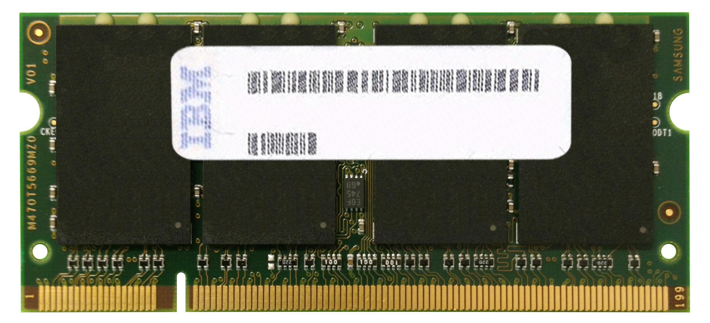 57Y6301 IBM 2GB PC2-5300 DDR2-667MHz non-ECC Unbuffered CL5 200-Pin SoDimm Dual Rank Memory Module