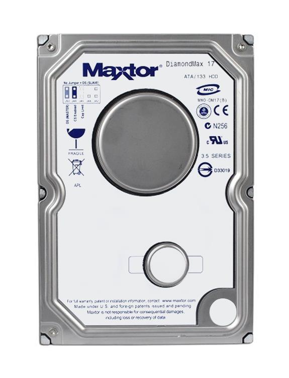 6G160P0 Maxtor DiamondMax 17 160GB 7200RPM ATA-133 8MB Cache 3.5-inch Internal Hard Drive