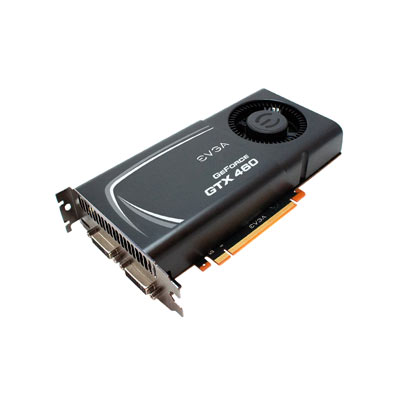 768-P3-1363-BR EVGA GeForce GTX 460 SuperClocked EE (External Exhaust) 768MB 192-Bit GDDR5 PCI Express 2.0 x16 Dual DVI/ mini-HDMI Video Graphics Card