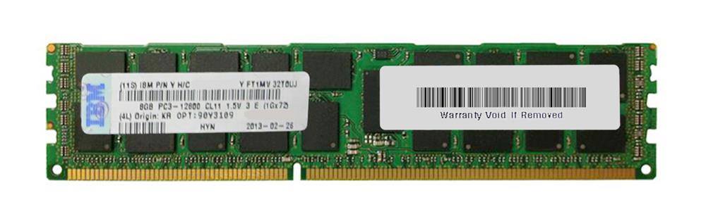 90Y3109 IBM 8GB PC3-12800 DDR3-1600MHz ECC Registered CL11 240-Pin DIMM Dual Rank Memory Module