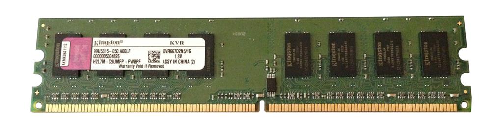 99U5315-050.A00LF Kingston 2GB DDR2 PC5300 Memory