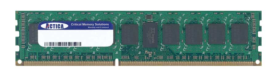 ACT4GHR72Q4G1066S ACTICA 4GB PC3-8500 DDR3-1066MHz ECC Registered CL7 240-Pin DIMM Dual Rank Memory Module