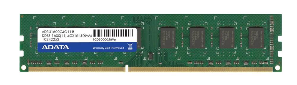 AD3U1600C4G11-B ADATA 4GB DDR3 PC12800 Memory