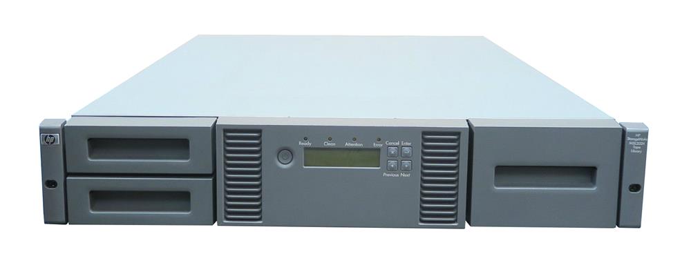 AG116A HP StorageWorks MSL2024 24-slots 4.8TB(Native) / 9.6TB(Compressed) SCSI Network USB Tape Library with LTO Ultrium 448 Tape Drive (Refurbished)