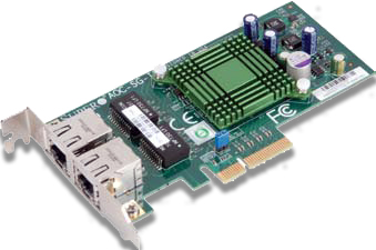 AOC-SG-I2 SuperMicro 2-Port Low-Profile Gigabit Ethernet PCI-E Adapter