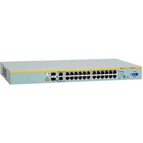 AT-8000S/24-10 Allied Telesis 24-Ports Managed Switch 10/100 Plus 2 10/100/1000 or SFP Uplinks (Refurbished)