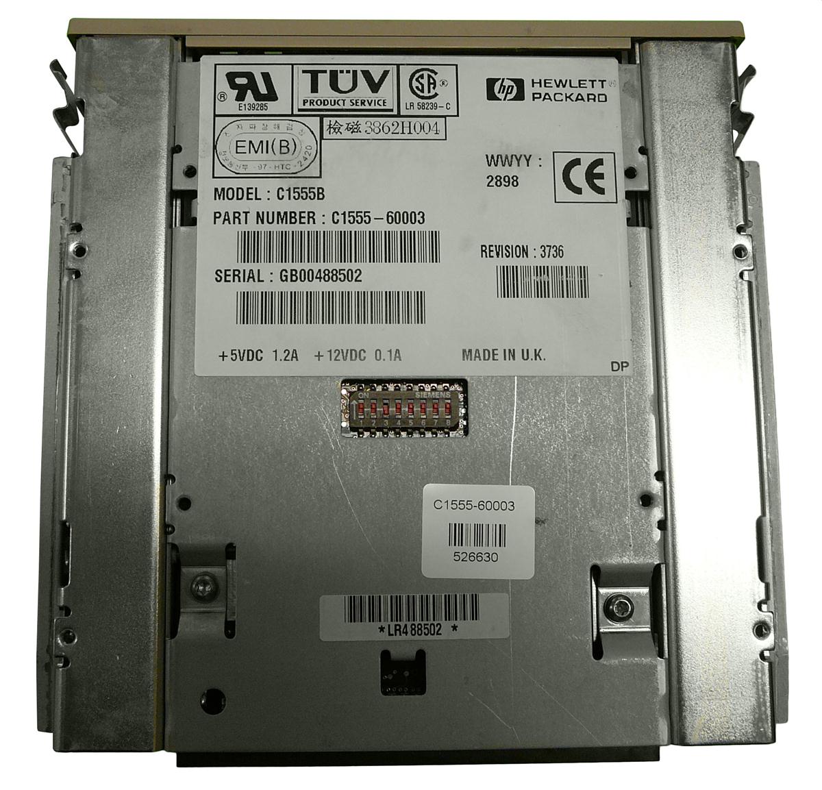 C1555-60003 HP SureStore DAT 24i 12GB(Native) / 24GB(Compressed) DDS-3 DAT SCSI SE 5.25-inch Internal Tape Drive