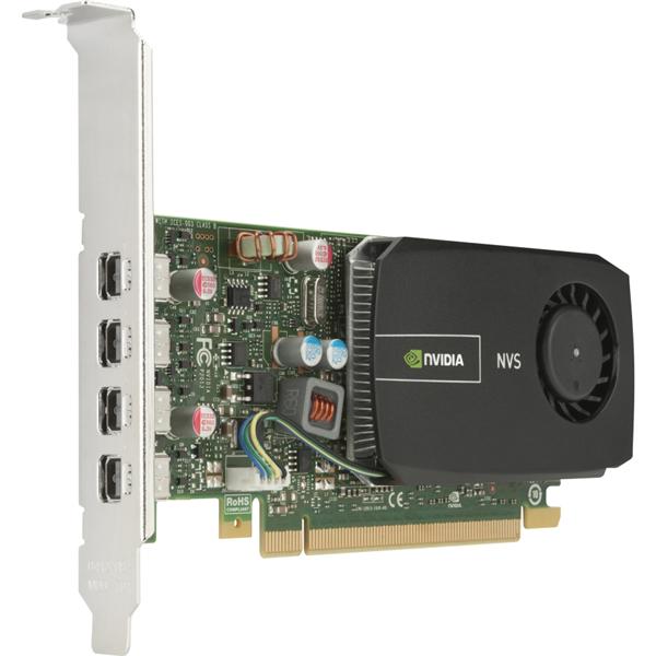 C2J98AT HP nVidia NVS 510 PCI Express 2.0 x16 2GB DDR3 797MHz 4 x Mini DisplayPort Video Graphic Card