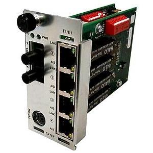 C4TEF1015-100 Transition 10/100Base-TX to 100Base-FX SC 1310 NM Single-Mode SC 20 Kilometers for Multiplexor Point System Slide-In-Module Media Converter