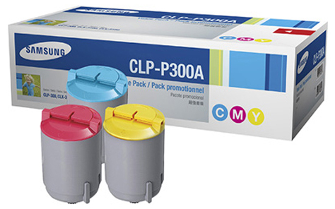 CLP-P300A Samsung Color Toner Cartridge Laser Cyan, Magenta, Yellow (Refurbished)