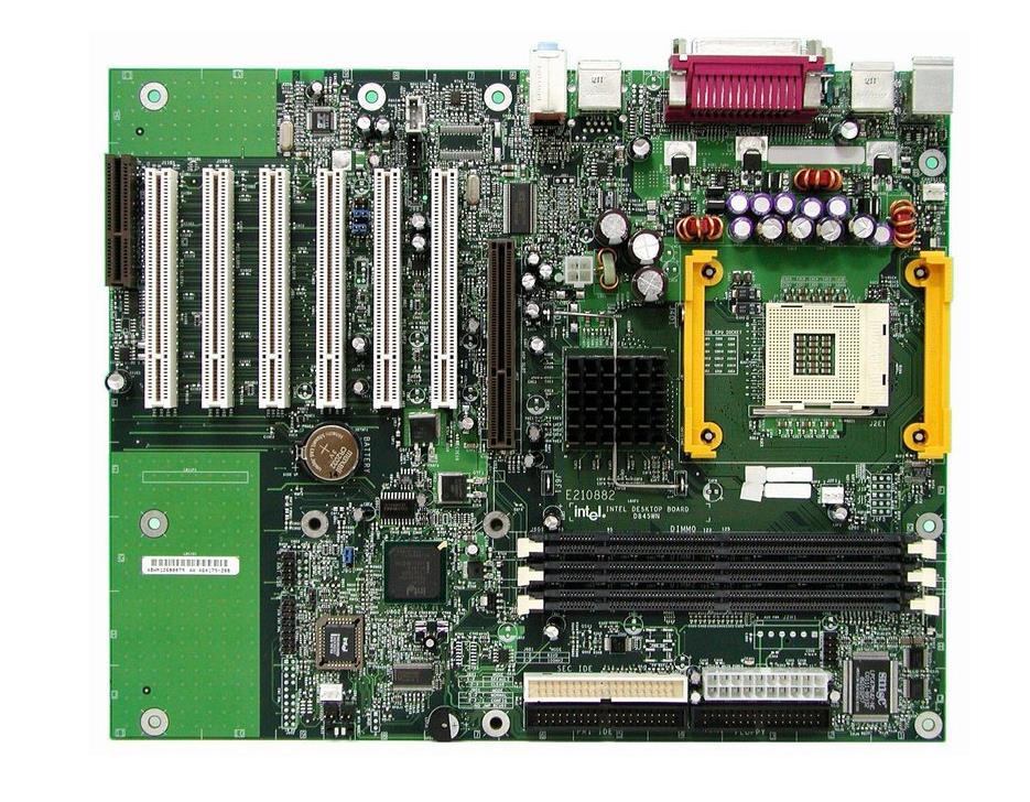 D845WN Intel Socket 478 Intel 845 Chipset Intel Pentium 4 Processors Support SDRAM 3x DIMM 2x ATA-100 ATX Motherboard (Refurbished)