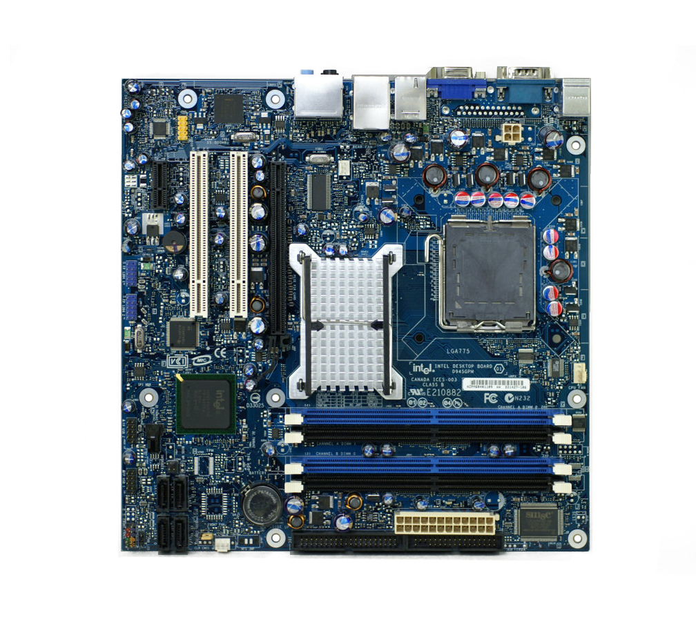 D945GPM Intel Motherboard Socket LGA 775 800MHz FSB micro ATX (Refurbished)