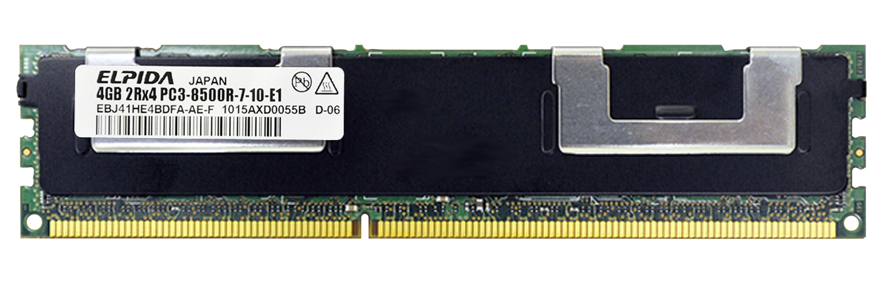 3D-13D343R20778-8G 8GB Kit (2 x 4GB) DDR3 PC3-8500 CL=7 Registered ECC w/Parity DDR3-1066 Dual Rank 1.5V 512Meg x 72 for Tyan S7018 Motherboard n/a